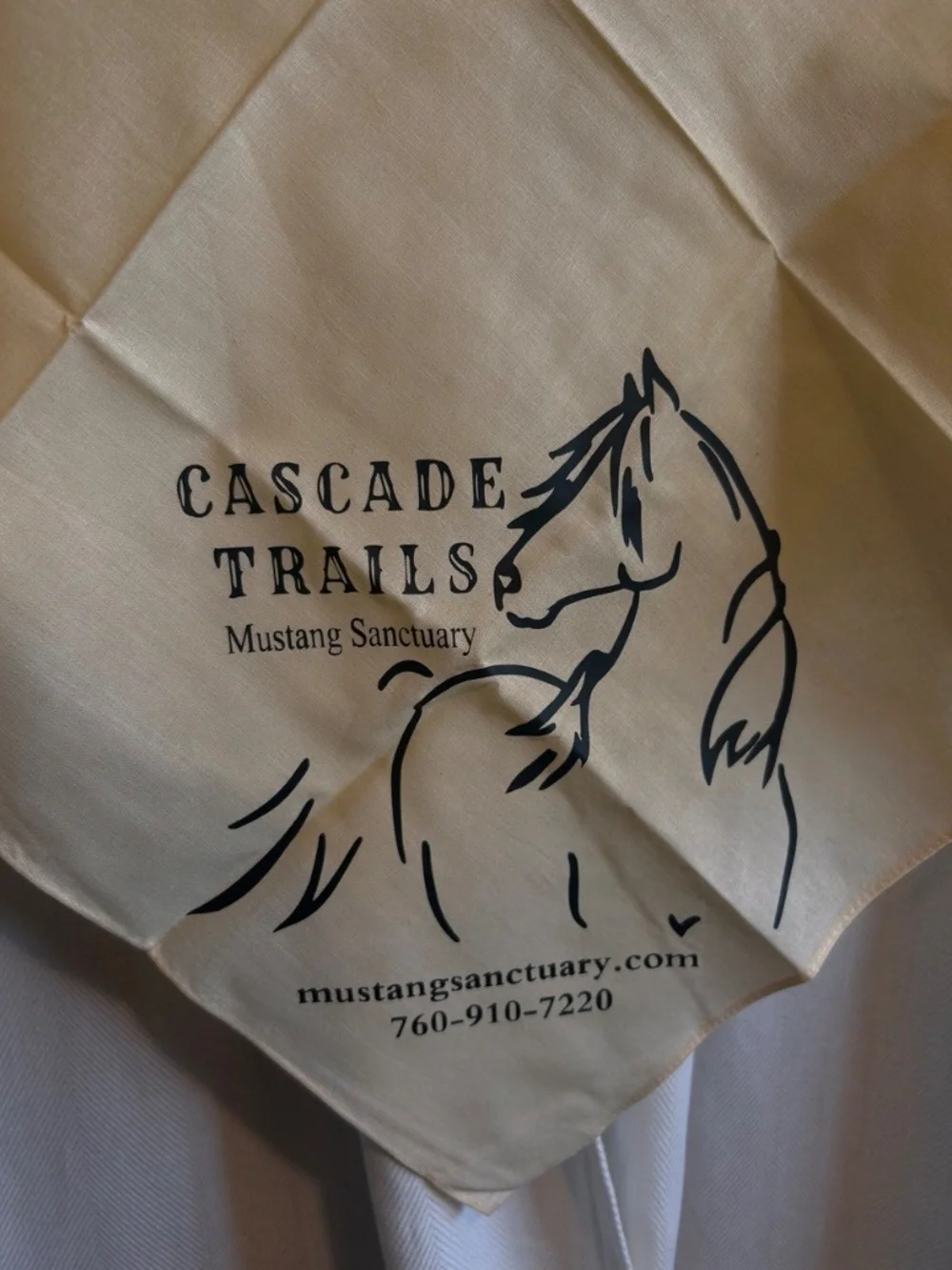 Cascade Trails Mustang Sanctuary Western Cotton Bandana | Horse Lover Gift|